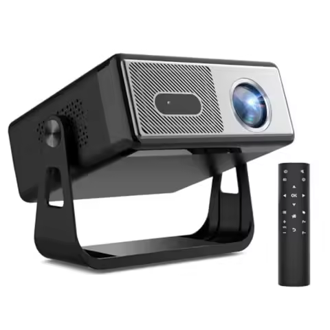 Portable Mini Projector for Home Movie Outdoor Use with WiFi Bluetooth Streaming 1080P FHD Native Re