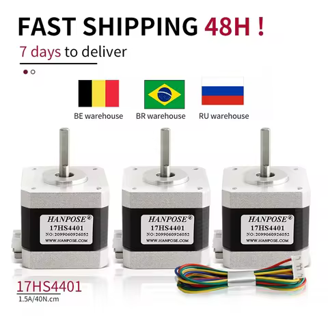 Nema17 Stepper Motor 42 motor 40mm 42BYGH 1.5A (17HS4401) motor 4-lead for 3D printer stepper motor 