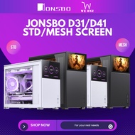 [White & Black] Jonsbo D31 & D41 Standard Mesh With Screen - MATX ATX PC Case