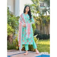 Kurtis with Pencil Cutting Pants and Duppata comes in 5 colours and Design. (Ready stock) Size M, L,