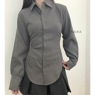 KEMEJA WITHNARA - Ami Fitted Shirt - Women's Shirt Fitted Long Sleeve Fitted Shirt - Longsleeve Fitt