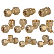 All Copper Aluminum Plastic Pipe Joints 4 Points 6 Points Direct Elbow Tee Joints Water Pipe Fitting