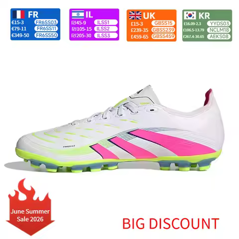adidas PREDATOR LEAGUE Fashionable Comfort Synthetic Turf Slip-Resistant Durable Soccer Shoes Unisex