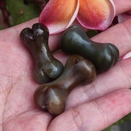 Xinjiang Hetian Jade End Material With Sugar Bone Carving Piece HH1011 Green.sugar White.half Mounta