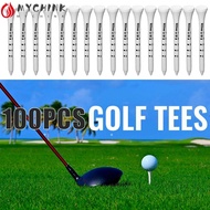 CHINK 100pcs Golf Wood Tees, 69/83mm Digital Scale White Striped Golf Tee, Durable Wooden Golf Stand