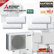 Mitsubishi Starmex System 4 Inverter Aircon FN Series 5 Tick + Installation