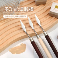 Nail Art Original wood grain stainless steel glue stick nail polish smudge gradient powder sequin mi