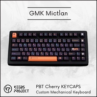 [𝐑𝐄𝐀𝐃𝐘 𝐒𝐓𝐎𝐂𝐊] GMK Mictlan PBT keycaps | 129 keys | Dye-Sub | Black  keycaps for Mechanical Keyboard