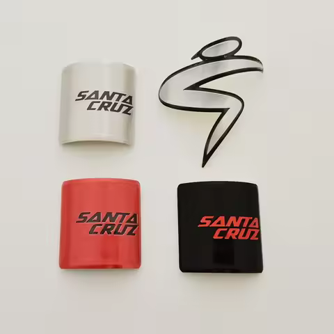 Santa Cruz Bike Badge, Mountain Bicycle Sticker, DIY Personalized Decorative Sign, Soft Aluminum All