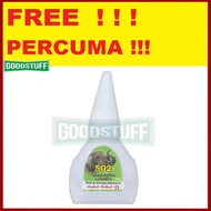 HARGA KILANG -MDS V-TECH = GAJAR   502 SUPER GLUE 20GRM VT-802 (3 SECOND GLUE)