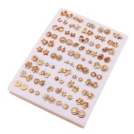 Platform bekalan plastik PS, 50 pasang stud bertatahkan berlian untuk perdagangan luar negara, pembu