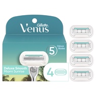 Gillette Venus Miami Sunrise Deluxe Smooth Sensitive Blade Refills (4s)