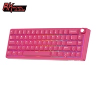 RK ROYAL KLUDGE RK R65 Berry Red Gasket Wired Hot Swapple Mechanical Keyboard