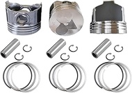 3 PCS D902 Piston+Piston Rings For Kubota RTV 900 Parts D902 Engine RTV900G RTV900G9 RTV900R RTV900R