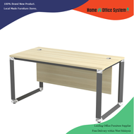 5 Feet Rectangular Shape Office Table with O Shape Pyramid Metal Leg (150cm x 75 cm x 75cm) - Home &