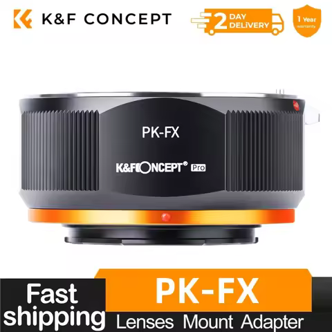 K&F CONCEPT PK to FX High-precision Camera Lens Adapter Ring For Pentax K PK Lens to Fuji Fujifilm X