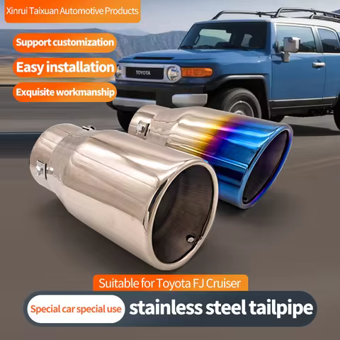 Car tailpipe suitable for Toyota FJ Cruiser tailpipe,Toyota Dominator Prado exhaust pipe modified wi