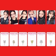 IVE Minive Park โฟโต้การ์ดแบบ Pop Up Store Yujin Wonyoung Liz Rei โฟโต้การ์ด6ชุดต่อชุด
