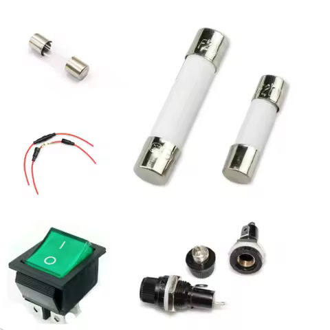 Ceramic Glass Fuse for Treadmill Massage Chair, Fuses Power Switches, Gym Parts, Fuse Wire, On-off S