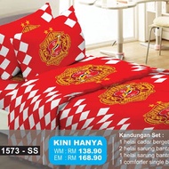 THE RED WARRIORS BEDSHEET WITH COMFORTER