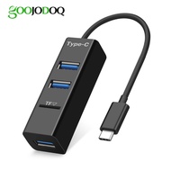 USB Type C HUB to 3 Ports USB Splitter with TF Card Reader for Macbook Pro iMac PC Notebook Accessor