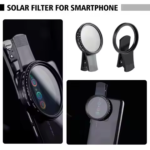 37mm 52mm Polarized Smart Phone Lens Filter With Clip for Samsung iPhone Camera Accessories Universa