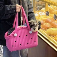 New EVA Beach Bag Ultra-light Waterproof Hole Bag Beach Handbag for Women Portable Breathable EVA Pe