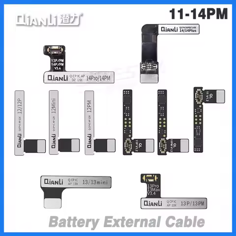 Qianli Battery Flex Cables for IPhone 11 12 13 14 15 PM for ICopy Plus 2.2/Apollo Programmer Replace