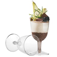 Disposable Hard Plastic Shot Glasses Aviation Cups Mousse Pudding Tiramisu Dessert Cups Red Wine Gob