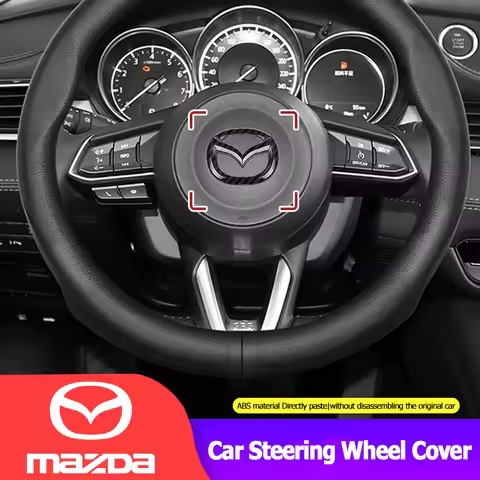Car Steering Wheel Emblem Sticker Decoration Accessories For Mazda 2 3 6 5 Atenza CX3 CX5 MX5 CX7 Ax