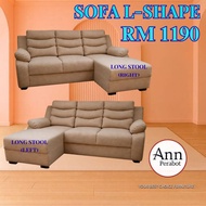 (PERABOT ANN) SET KERUSI SOFA / SET SOFA BENTUK L / SOFA SET / SOFA L SHAPE