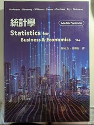 二手書 統計學Statistic for Business & Economics 14e 陳可杰 黃聯海