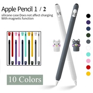 เคสซิลิโคนป้องกันฝาปิดลายการ์ตูนสำหรับ Apple Pencil 1และ2,เคสกันรอยขีดข่วนสำหรับดินสอ1/2