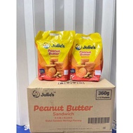 พร้อมส่ง ยกลัง ‼️ บิสกิตเนยถั่ว ห่อใหญ่ 1 ลัง มี 12 ห่อใหญ่ ขนาด 360 กรัม ตรา Julie’s ราคาสุดคุ้ม