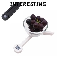 INTERESTING Food Scale, Foldable Weighing Folding Digital Kitchen Scale, Portable LED Display Small 