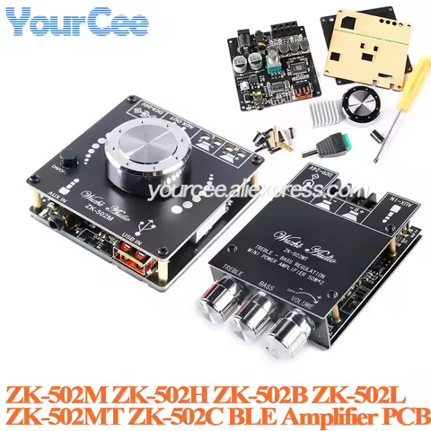 ZK-502H 50W*2 50W+50W Digital Power Audio Stereo Ble Amplifier Board Module ZK-502M ZK-502C ZK-502B 