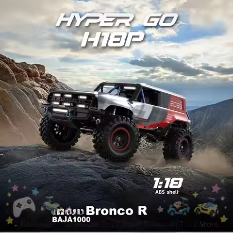 New MJX Brushless Remote Control Car 1：18 Scale H18p Bronco Baja 1000 Rock Crawler Off Road Hobby Mo