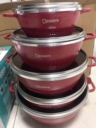 VRstar DESSINI ITALY Cookware Non Stick Granite Aluminium Kitchenware Cooker Pot Frying Pan Periuk W