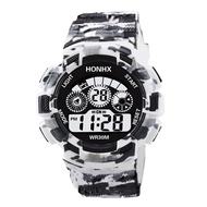 mms HONHX Electronic Men Watch LED Digital Date Week Alarm Waterproof Army Watch