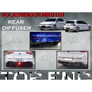 VOLKSWAGEN GOLF MK8 GOLF GTI REAR DIFFUSER MAXTON LOOK REAR DIFFUSERF VW GOLF MK8 VW GOLF GTI DIFFUS