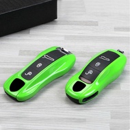 Suitable for Porsche Lizard Green Car Key Shell Cover Cayenne macan911 Palamela 718Taycan