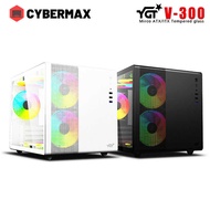 YGT V300 Mini Computer Case With Tempered Glass Micro-Atx/Itx Gaming PC Desktop