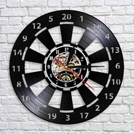3D Vinyl Clock Nightclub Bar Dart Game Record Wall Clock Modern Home Art Decoration Wall Clock Silen
