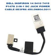 DELL INSPIRON 14 5410 7415 P147G 2-IN-1 DC JACK POWER CABLE 0D3FR6 450.0N804.0011