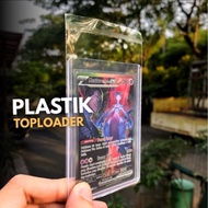 [1 Pack] Plastic Toploader Pokemon Card Sealable Outer Sleeve 100 Pcs Pokemon Card Toploader Regular