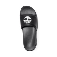 【Timberland】中性黑色品牌標誌休閒拖鞋