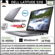 Dell Latitude 5310/5300 Core i7/i5-10610U (10TH Gen) 13.3 Fhd Screen Upto 1tb Ssd Window 11Pro