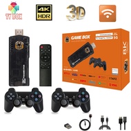 X8 4K Game Stick 64G 10000 Games Retro Video Game Console Arcad for Dual ControllerHT99 RW0C