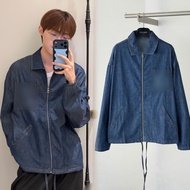 IGF5 L ** O-New Style Embroidered Thin Denim Drawstring Loose Jacket