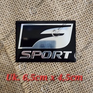 3D ALUMINUM F SPORT LEXUS EMBLEM LEXUS F-SPORT CAR PLATE STICKER - MODEL 1